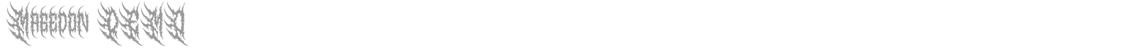 Magedon font preview